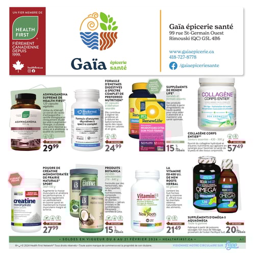 Circulaire Gaïa Épicerie Santé - Page 1