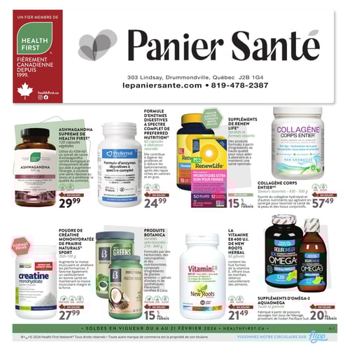 Circulaire Panier Santé - Page 1