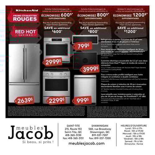 Circulaire ​Meubles Jacob - Vente d'étiquettes rouges - Page 4