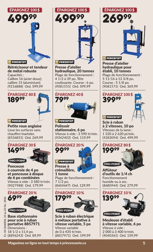 Circulaire Princess Auto - Page 8