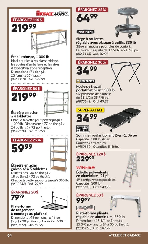 Circulaire Princess Auto - Page 67