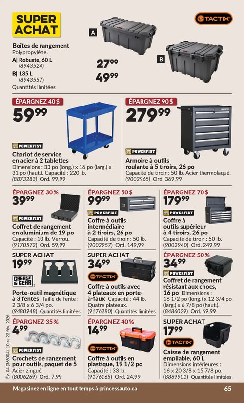 Circulaire Princess Auto - Page 68