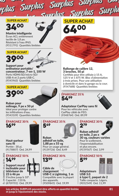 Circulaire Princess Auto - Page 84