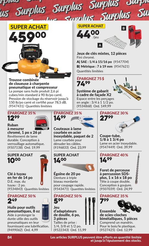 Circulaire Princess Auto - Page 87