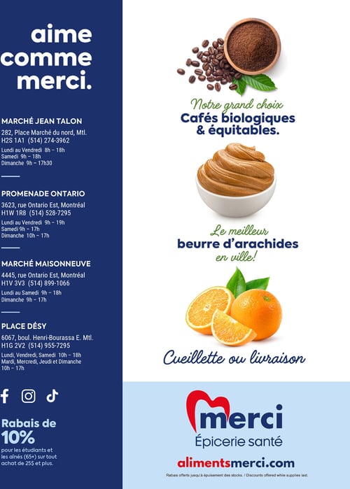 Circulaire Les Aliments Merci Épiceries Santé - Page 1