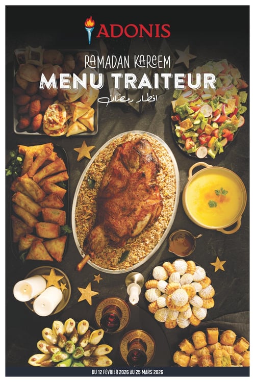 Circulaire Adonis - Menu Traiteur - Page 1