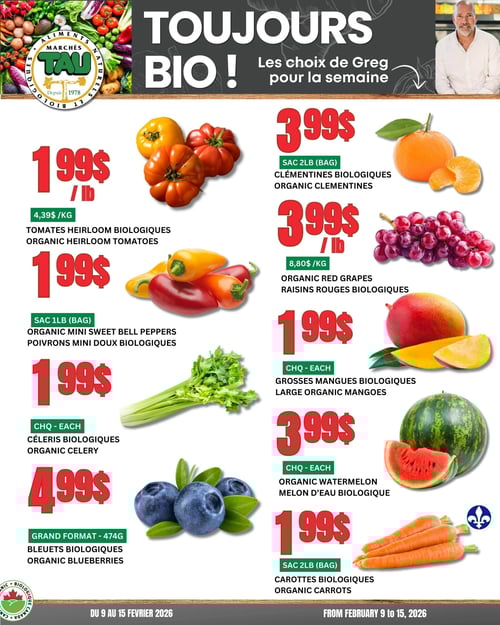 Circulaire TAU Marché d'alimentation Naturelle - Biologique - Page 1