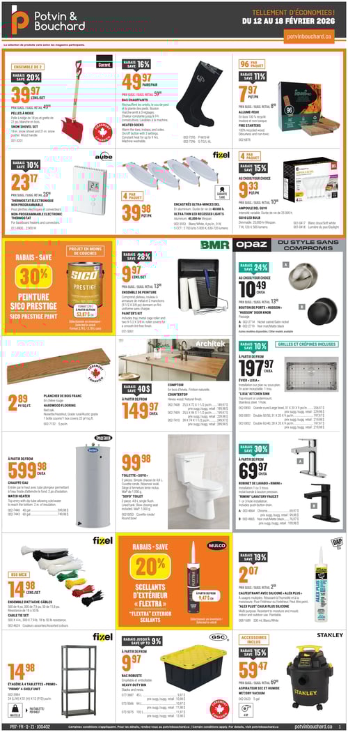 Circulaire Potvin & Bouchard - Page 1