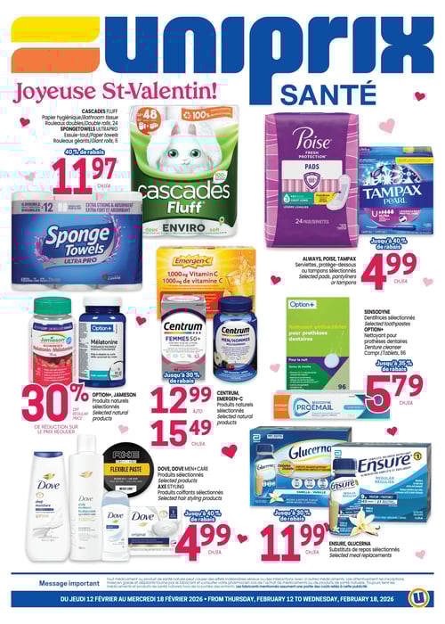 Circulaire Uniprix - Santé - Page 1