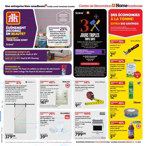 Circulaire Home Hardware - Centre de Rénovation - Page 1