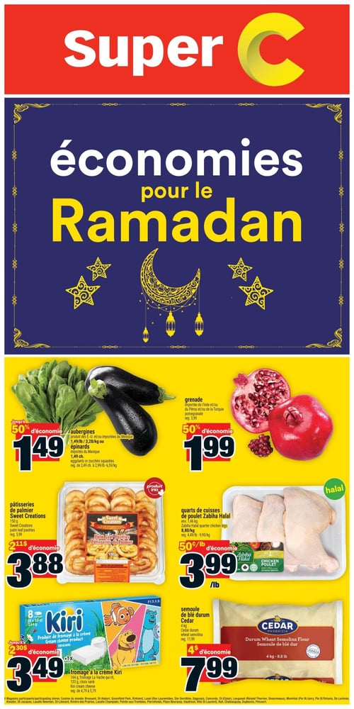 Circulaire Super C - Économies pour le Ramadan - Page 1