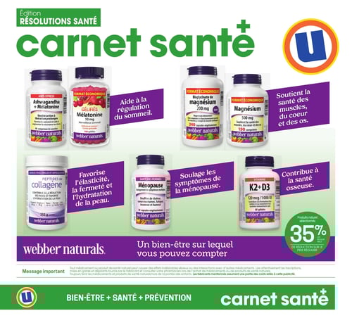 Circulaire Uniprix - Carnet Santé - Page 1