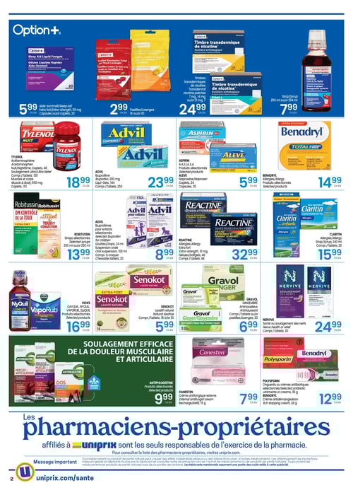 Circulaire Uniprix - Santé - Page 2
