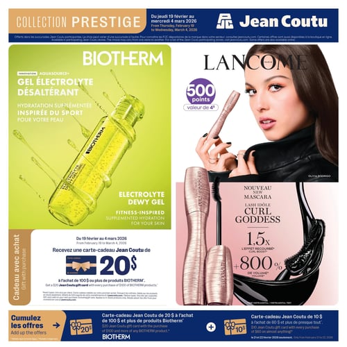 Circulaire Jean Coutu - Collection Prestige - Page 1