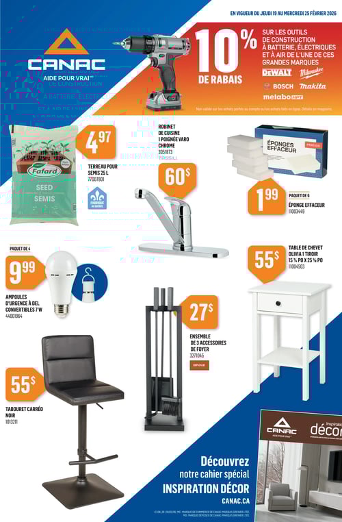 Circulaire Canac - Page 1