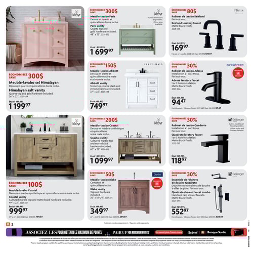 Circulaire Home Hardware - Solde Ultime salle de bain - Page 2