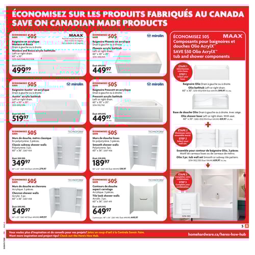 Circulaire Home Hardware - Solde Ultime salle de bain - Page 5