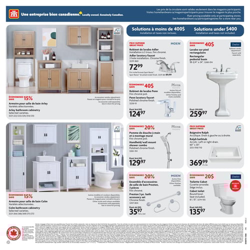 Circulaire Home Hardware - Solde Ultime salle de bain - Page 8