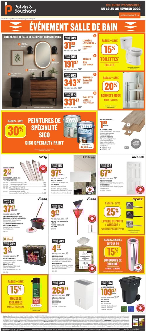 Circulaire Potvin & Bouchard - Page 1