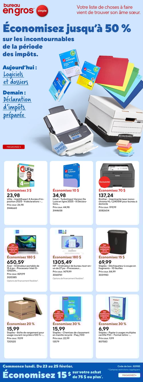 Circulaire Bureau en Gros - Page 1