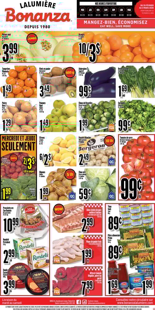 Circulaire Bonanza - Page 1