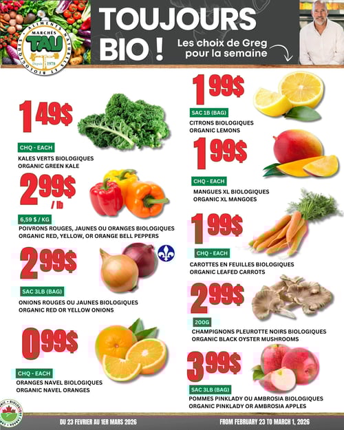 Circulaire TAU Marché d'alimentation Naturelle - Biologique - Page 1