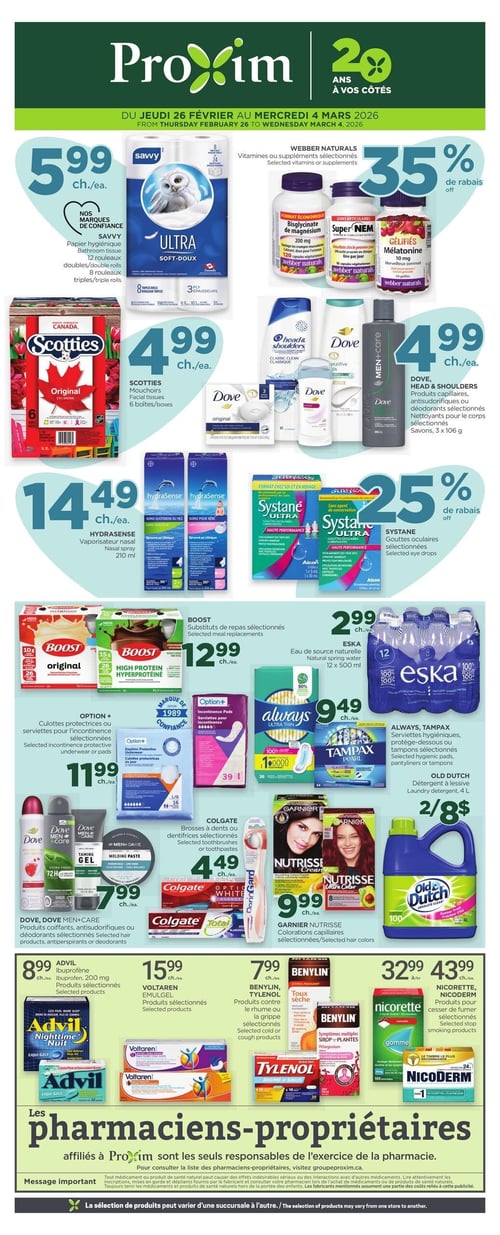 Circulaire Proxim - Page 1