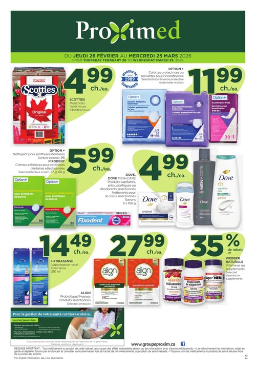 Circulaire Proxim - Proximed - Page 1