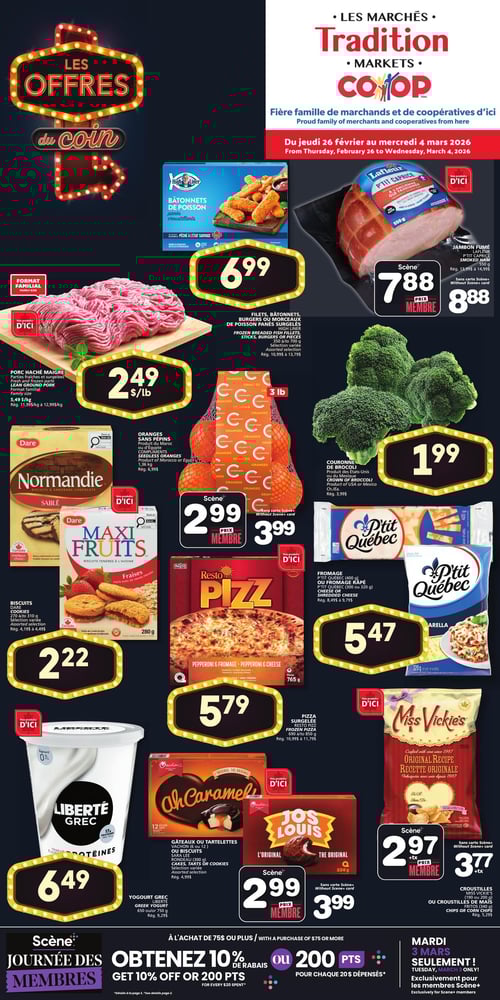 Circulaire Les Marchés Tradition - Nouveau-Brunswick - Page 1