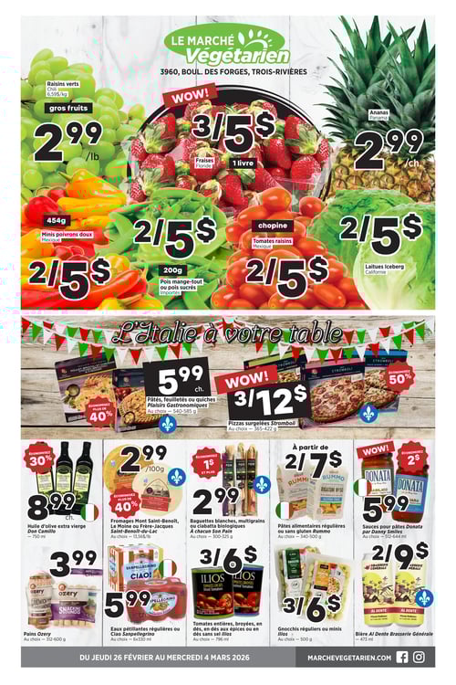 Circulaire Marché Végétarien - Page 1