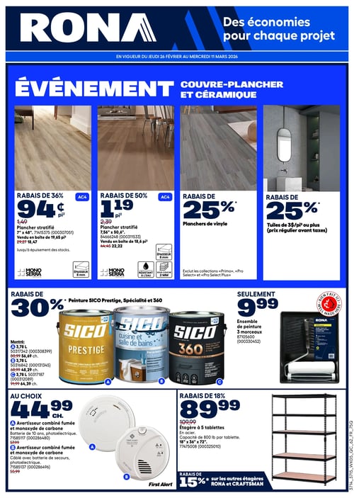 Circulaire Rona - Page 1