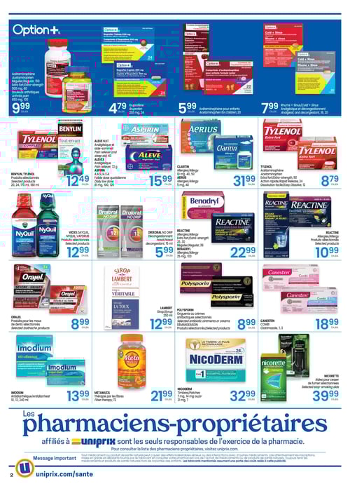 Circulaire Uniprix - Santé - Page 2