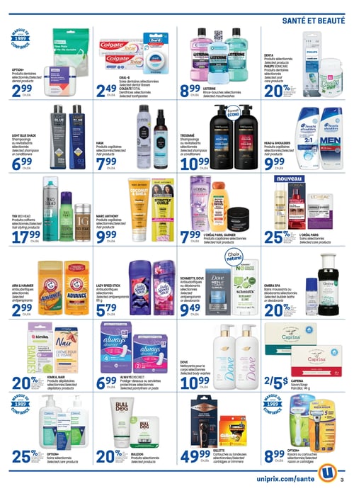 Circulaire Uniprix - Santé - Page 3