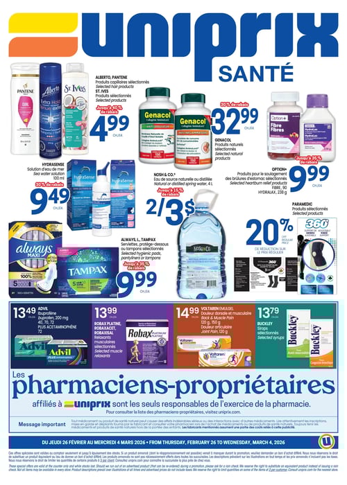 Circulaire Uniprix - Santé - Page 4