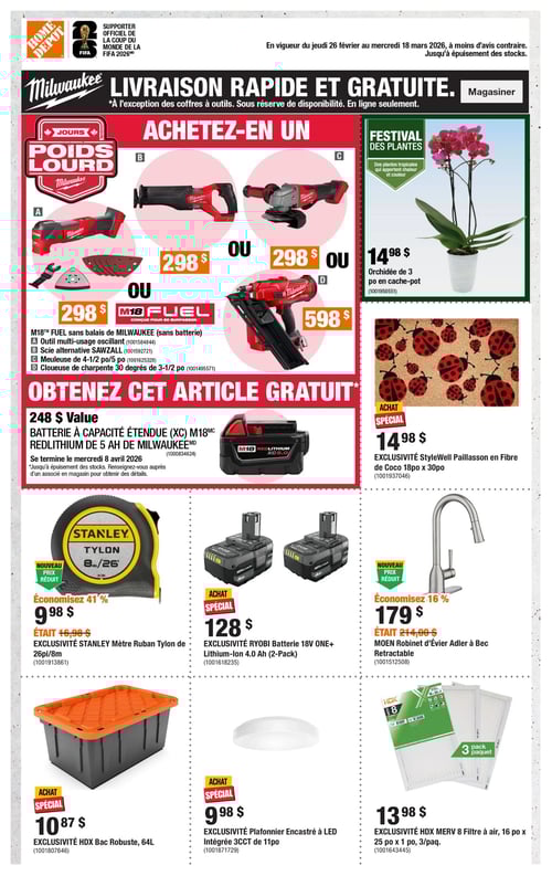 Circulaire Home Depot - Page 1