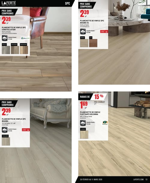 Circulaire Laferté - Catalogue Couvre-Planchers - Page 13