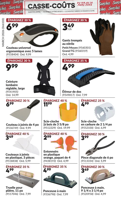 Circulaire Princess Auto - Casse-Coûts - Page 14