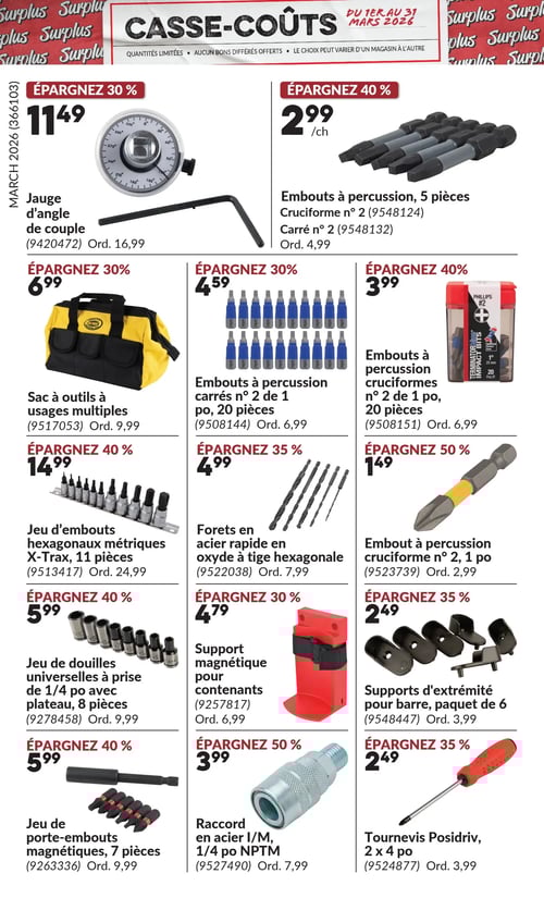 Circulaire Princess Auto - Casse-Coûts - Page 16
