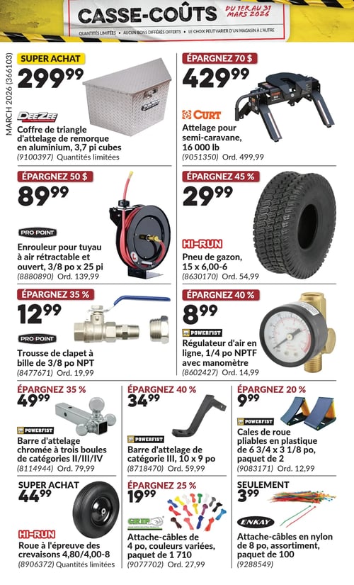 Circulaire Princess Auto - Casse-Coûts - Page 17