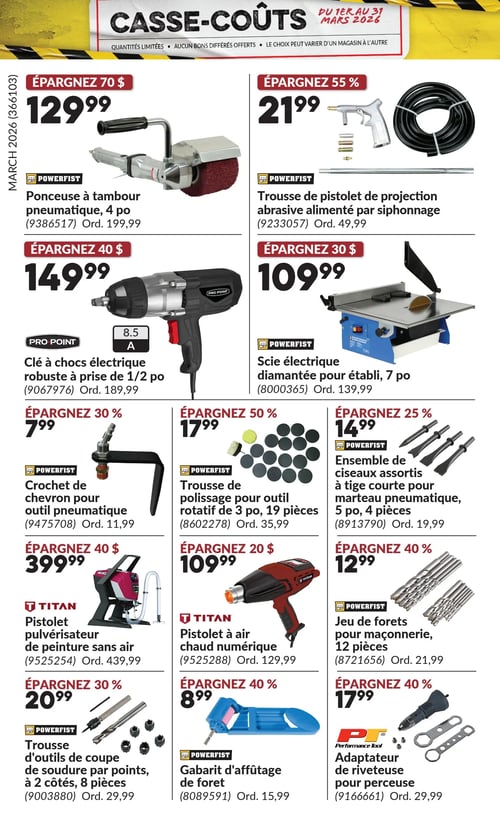 Circulaire Princess Auto - Casse-Coûts - Page 19