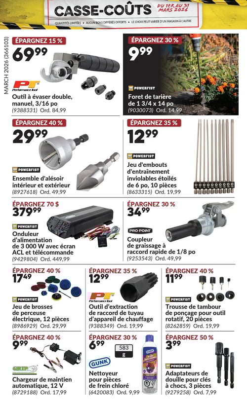 Circulaire Princess Auto - Casse-Coûts - Page 20