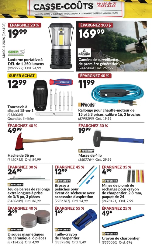 Circulaire Princess Auto - Casse-Coûts - Page 24