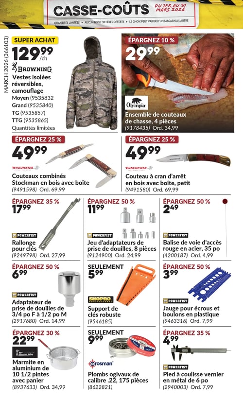 Circulaire Princess Auto - Casse-Coûts - Page 25