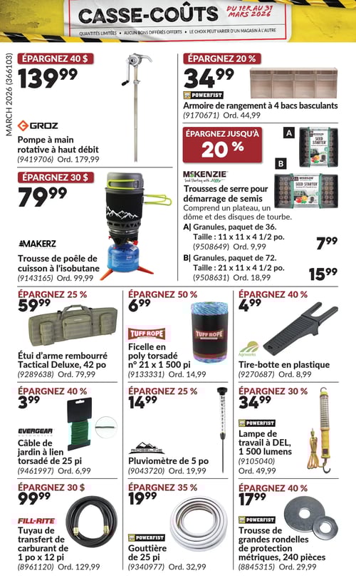 Circulaire Princess Auto - Casse-Coûts - Page 26
