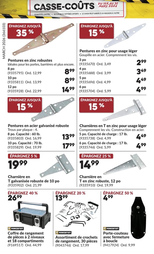 Circulaire Princess Auto - Casse-Coûts - Page 27