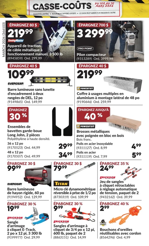 Circulaire Princess Auto - Casse-Coûts - Page 28