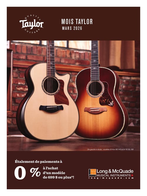 Circulaire Long & McQuade Instruments de Musique - Mois Taylor - Page 1