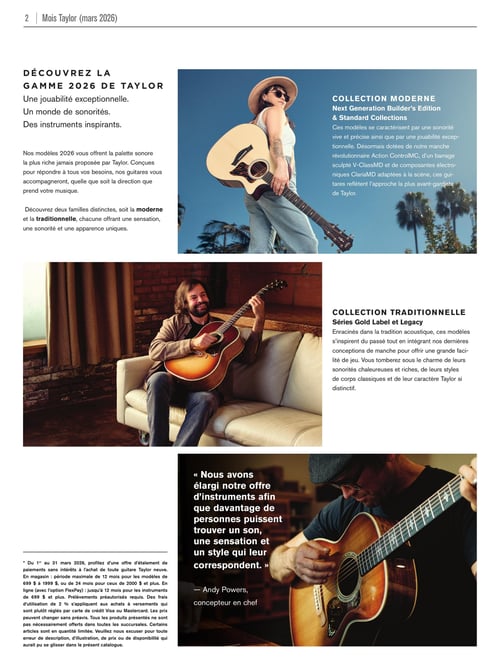 Circulaire Long & McQuade Instruments de Musique - Mois Taylor - Page 2