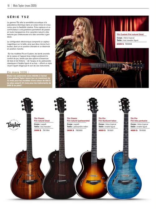 Circulaire Long & McQuade Instruments de Musique - Mois Taylor - Page 10