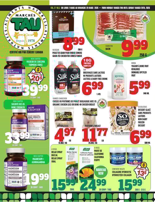 Circulaire TAU Marché d'alimentation Naturelle - Page 1
